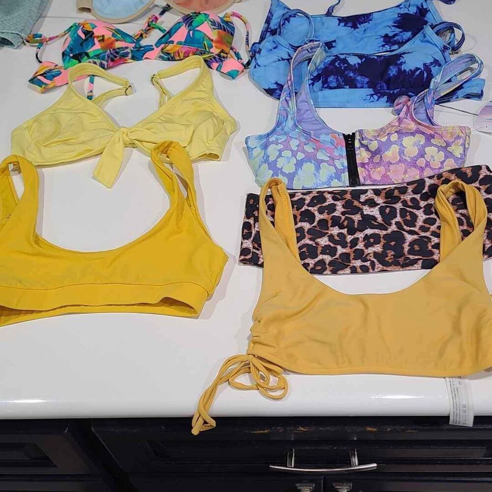 LOT of 10 SMALL bikini tops